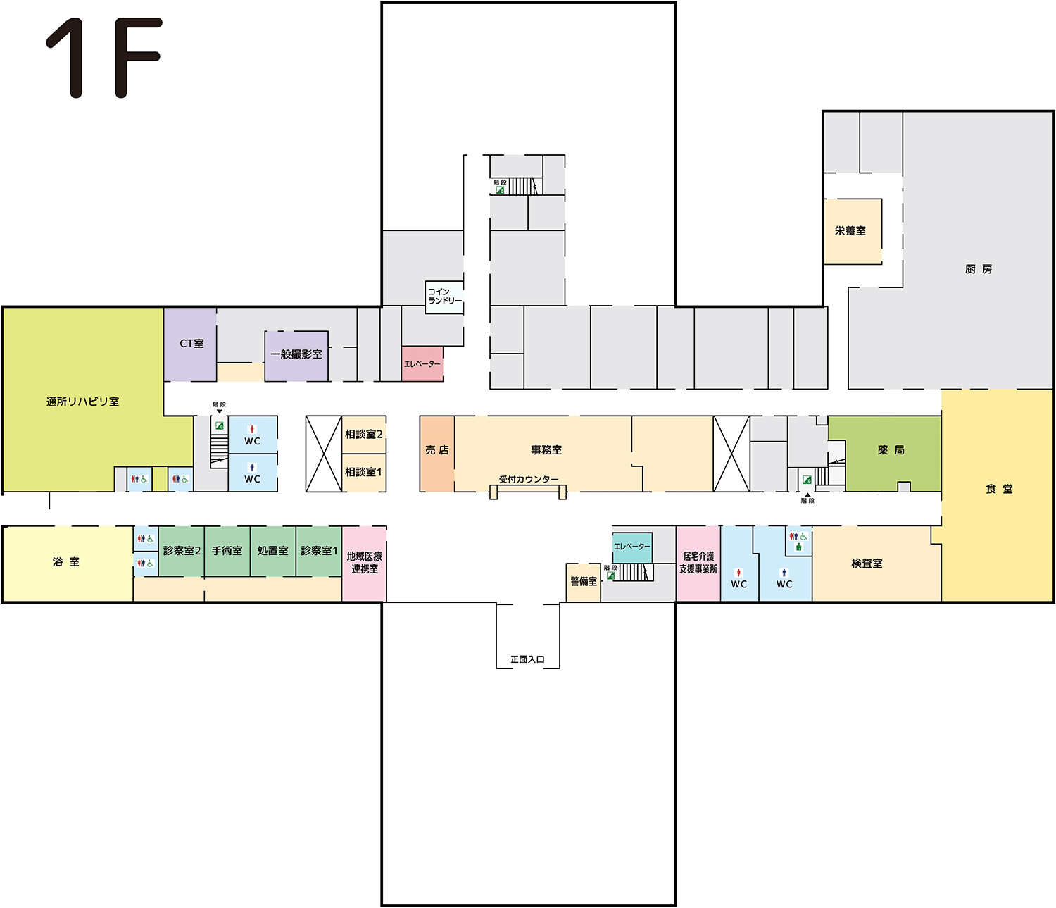 病院案内図 1階